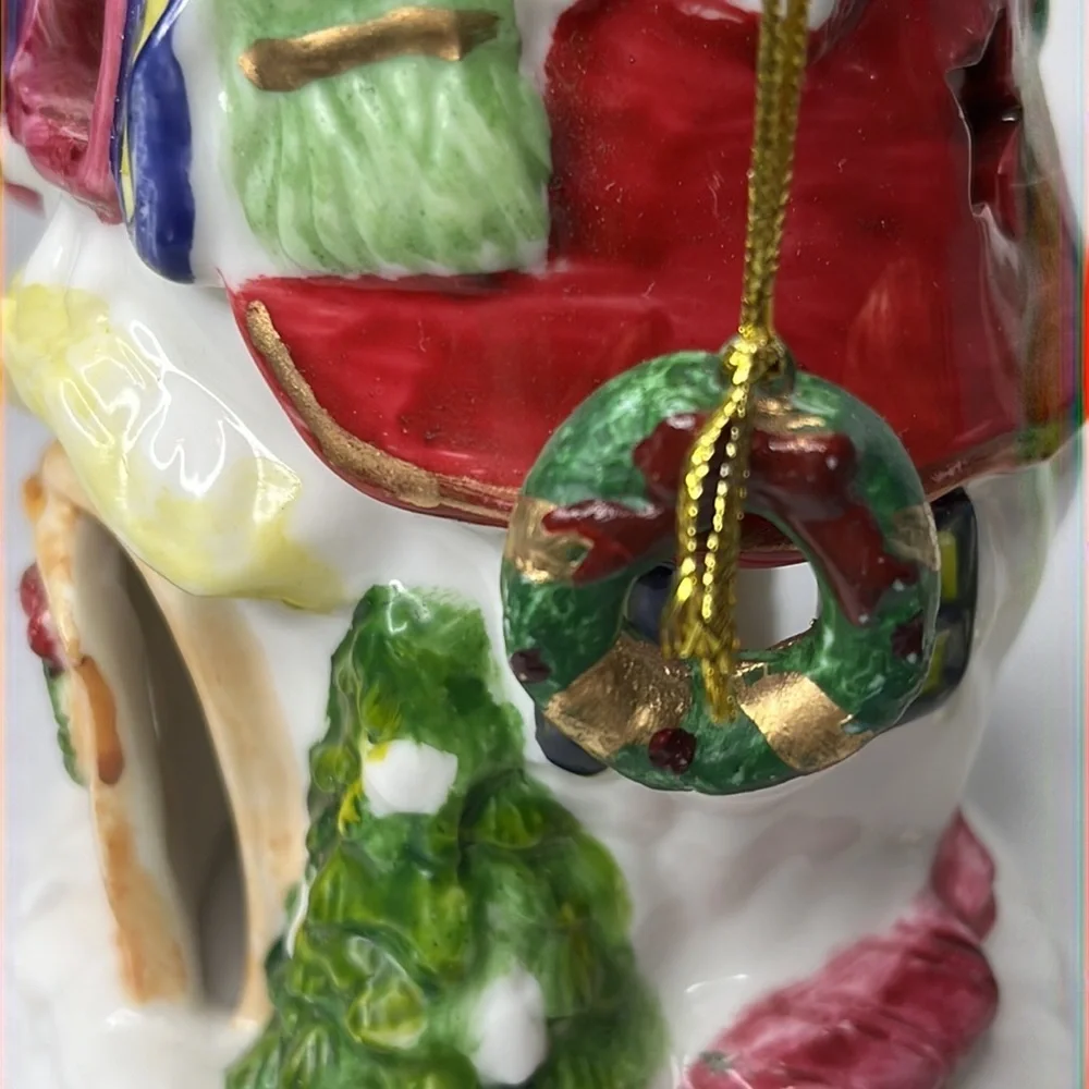 Vintage Ceramic Tealight Candle Snowman Holder 2002 Christmas Designspirations‎
